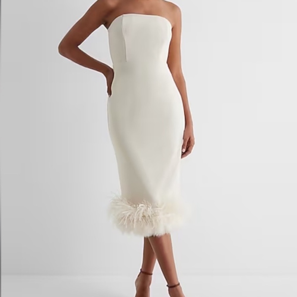Cream Midi Dress